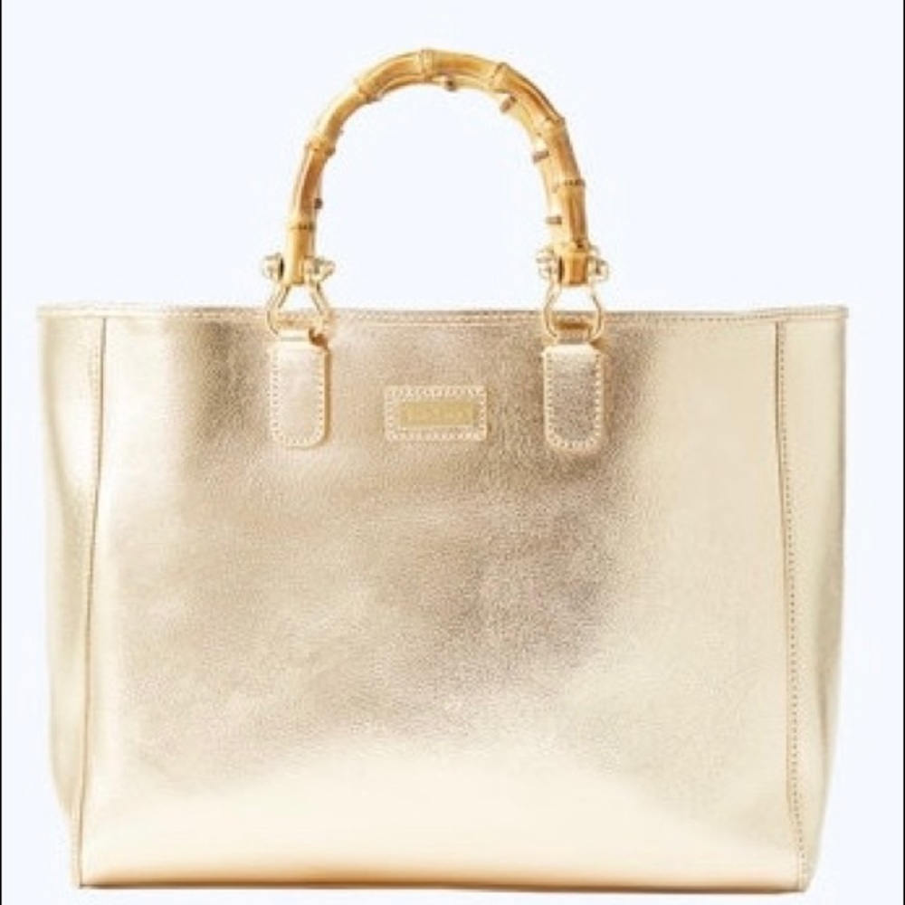 Lilly Pulitzer soirée leather tote